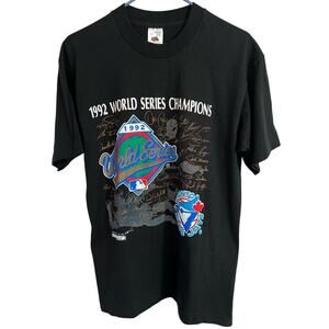 VTG 90’s Toronto Blue Jays World Series Single Stitch Shirt Large Made in Canada